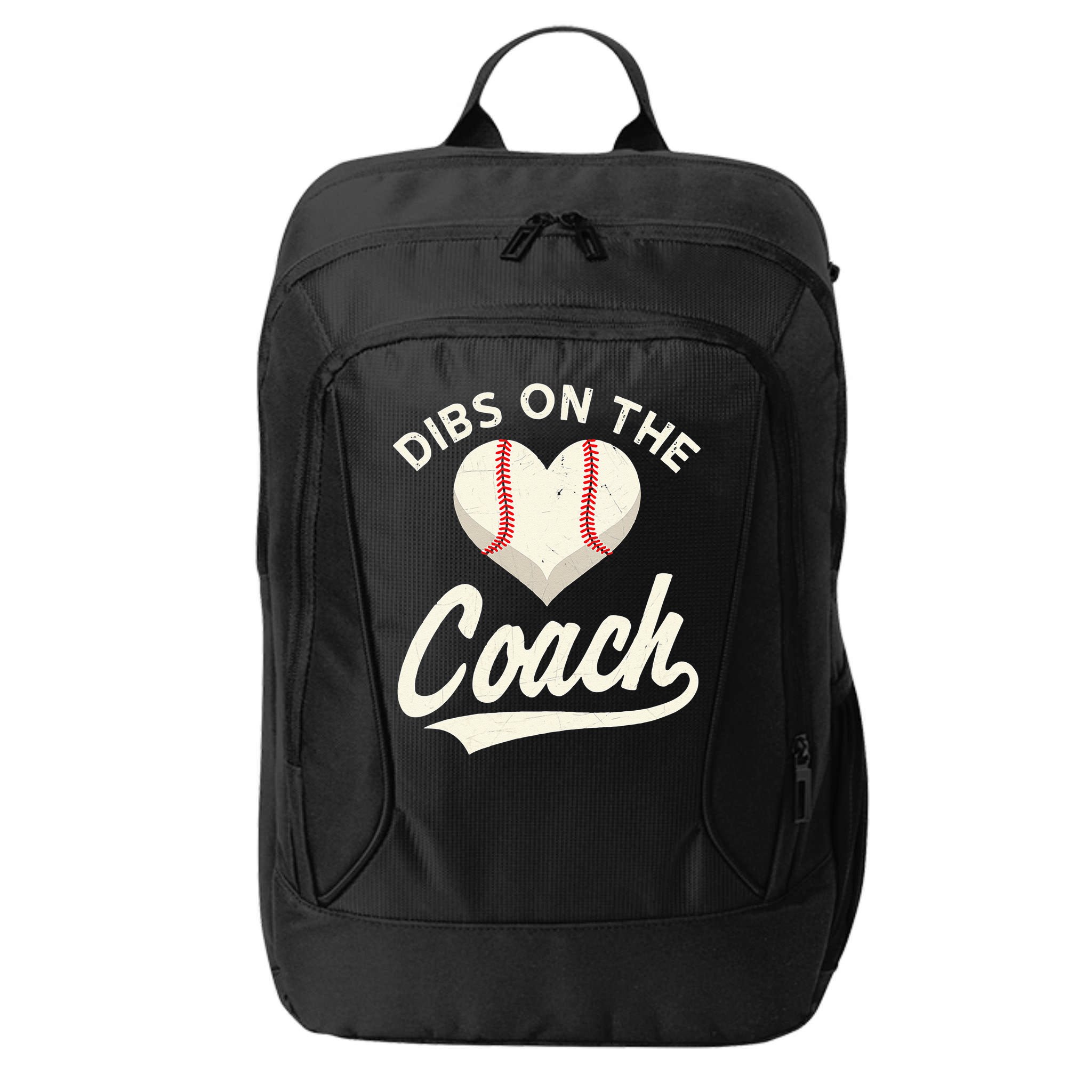 Dibs On The Coach Baseball Funny Baseball Coach Gifts City Backpack