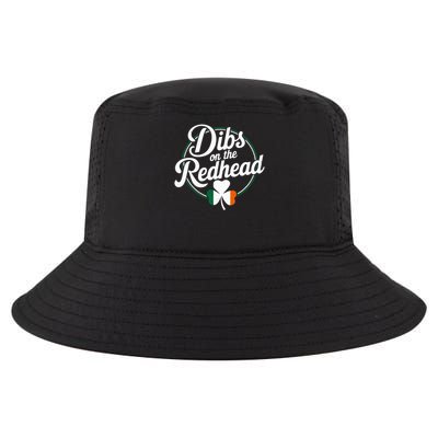 Dibs On The Redhead St Patricks Day Drinking Shamrock Leaf Flag Cool Comfort Performance Bucket Hat