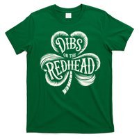 Dibs On The Redhead St Patricks Day Drinking Shamrock T-Shirt