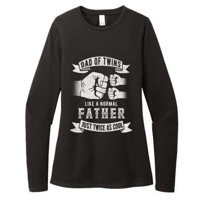 Dad Of Twins Dad Father's Day New Dad To Be Expecting Womens CVC Long Sleeve Shirt