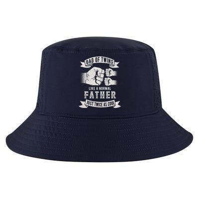 Dad Of Twins Dad Father's Day New Dad To Be Expecting Cool Comfort Performance Bucket Hat