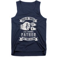 Dad Of Twins Dad Father's Day New Dad To Be Expecting Tank Top