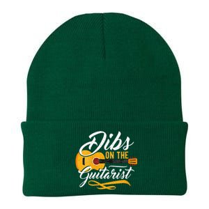 Dibs On The Guitarist Guitar Player Wife Girlfriend Knit Cap Winter Beanie