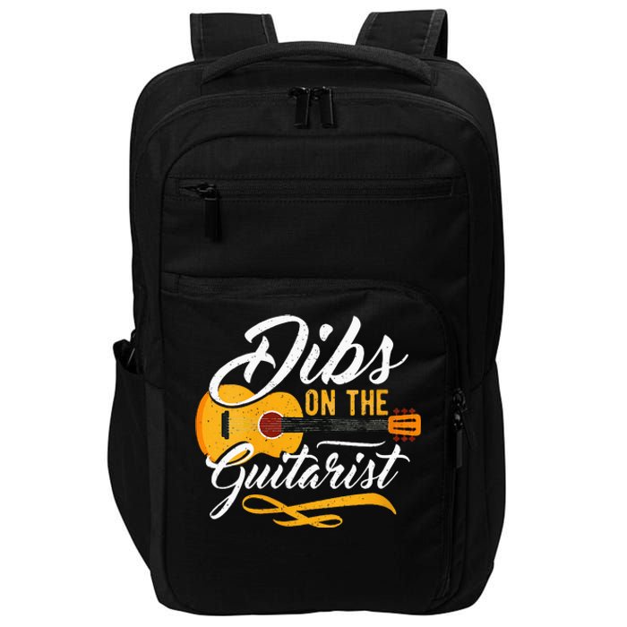 Dibs On The Guitarist Guitar Player Wife Girlfriend Impact Tech Backpack