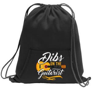 Dibs On The Guitarist Guitar Player Wife Girlfriend Sweatshirt Cinch Pack Bag