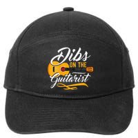 Dibs On The Guitarist Guitar Player Wife Girlfriend 7-Panel Snapback Hat