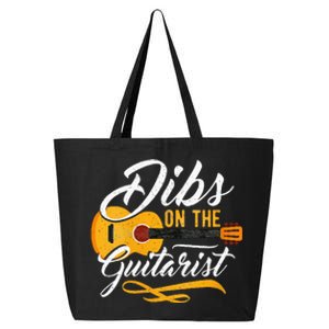 Dibs On The Guitarist Guitar Player Wife Girlfriend 25L Jumbo Tote