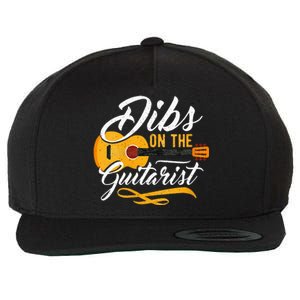 Dibs On The Guitarist Guitar Player Wife Girlfriend Wool Snapback Cap