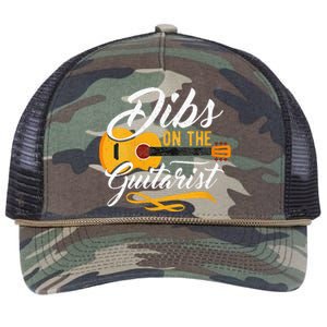 Dibs On The Guitarist Guitar Player Wife Girlfriend Retro Rope Trucker Hat Cap