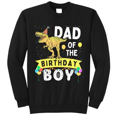 Dad Of The Birthday T Rex Family Matching Dinosaur Sweatshirt