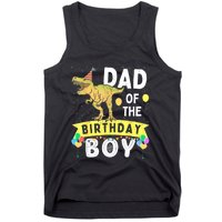 Dad Of The Birthday T Rex Family Matching Dinosaur Tank Top