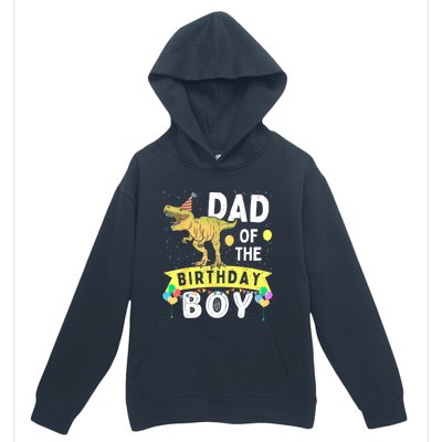 Dad Of The Birthday T Rex Family Matching Dinosaur Urban Pullover Hoodie