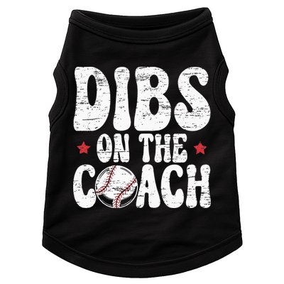 Dibs On The Coach Design For Baseball Coach Girlfriend Doggie Tank