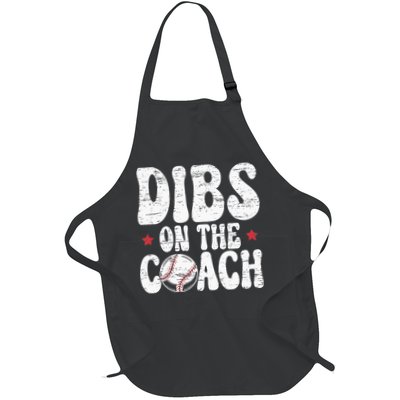 Dibs On The Coach Design For Baseball Coach Girlfriend Apron