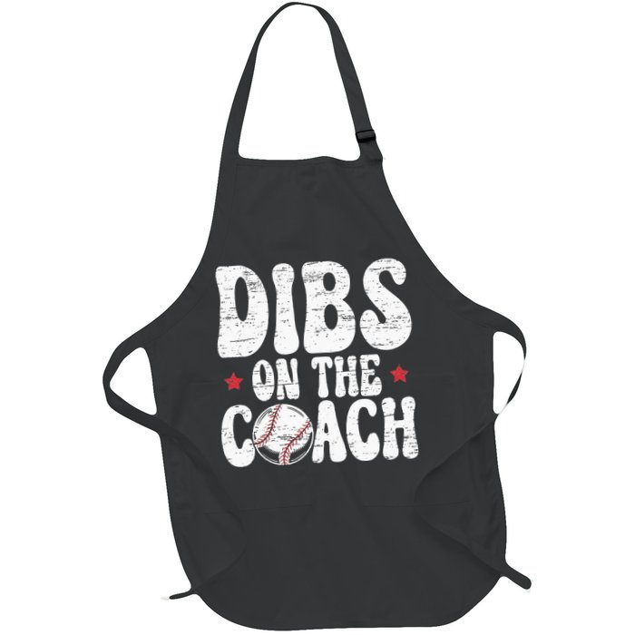 Dibs On The Coach Design For Baseball Coach Girlfriend Apron