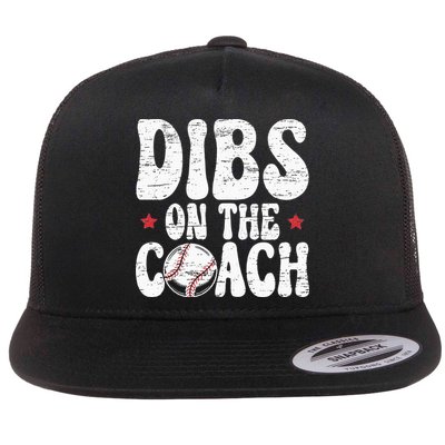 Dibs On The Coach Design For Baseball Coach Girlfriend Flatbill Hat