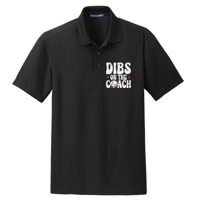 Dibs On The Coach Design For Baseball Coach Girlfriend Dry Zone Grid Polo