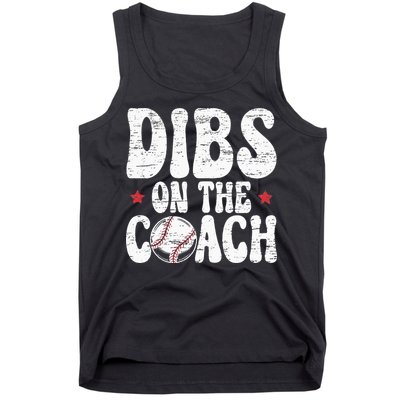 Dibs On The Coach Design For Baseball Coach Girlfriend Tank Top