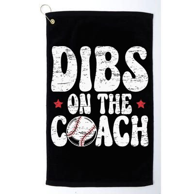 Dibs On The Coach Design For Baseball Coach Girlfriend Golf Towel
