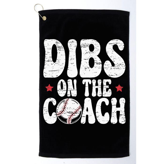 Dibs On The Coach Design For Baseball Coach Girlfriend Golf Towel