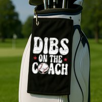 Dibs On The Coach Design For Baseball Coach Girlfriend Golf Towel