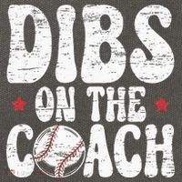 Dibs On The Coach Design For Baseball Coach Girlfriend Cotton Canvas Backpack