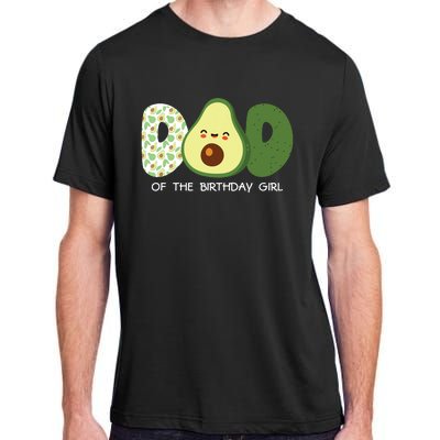 Dad Of The Birthday For Girl Avocado Dad Theme Birthday Adult ChromaSoft Performance T-Shirt