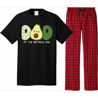 Dad Of The Birthday For Girl Avocado Dad Theme Birthday Pajama Set