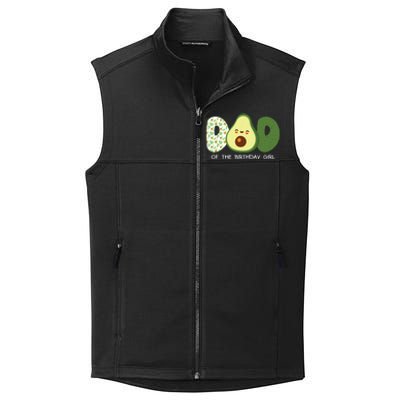 Dad Of The Birthday For Girl Avocado Dad Theme Birthday Collective Smooth Fleece Vest