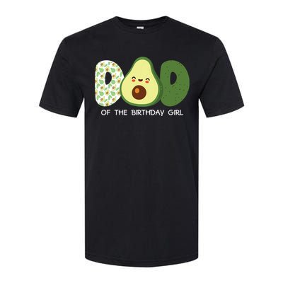 Dad Of The Birthday For Girl Avocado Dad Theme Birthday Softstyle CVC T-Shirt