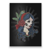 Day Of The Dead Girl With Flower Graphic Poster