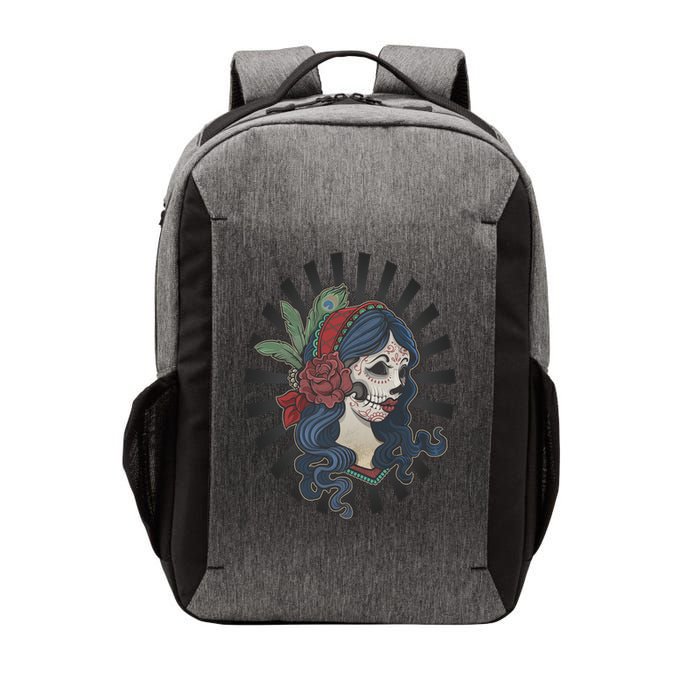 Day Of The Dead Girl With Flower Graphic Vector Backpack
