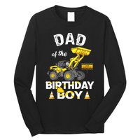 Dad Of The Birthday Boy Construction Family Matching Long Sleeve Shirt