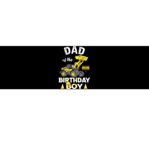 Dad Of The Birthday Boy Construction Family Matching Bumper Sticker