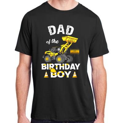 Dad Of The Birthday Boy Construction Family Matching Adult ChromaSoft Performance T-Shirt