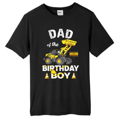 Dad Of The Birthday Boy Construction Family Matching Tall Fusion ChromaSoft Performance T-Shirt