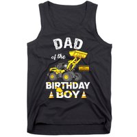 Dad Of The Birthday Boy Construction Family Matching Tank Top