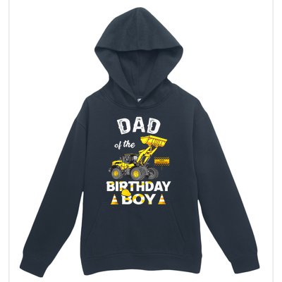 Dad Of The Birthday Boy Construction Family Matching Urban Pullover Hoodie