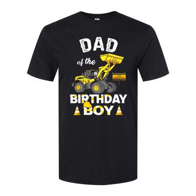 Dad Of The Birthday Boy Construction Family Matching Softstyle® CVC T-Shirt