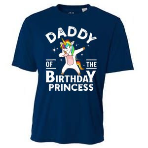 Daddy Of The Birthday Princess Unicorn Girl Cooling Performance Crew T-Shirt