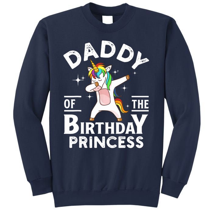 Daddy Of The Birthday Princess Unicorn Girl Sweatshirt