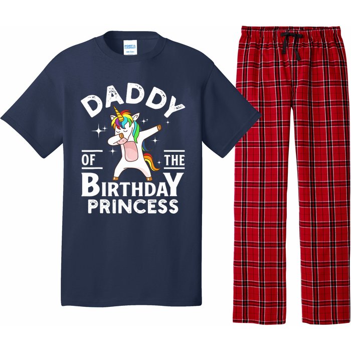 Daddy Of The Birthday Princess Unicorn Girl Pajama Set