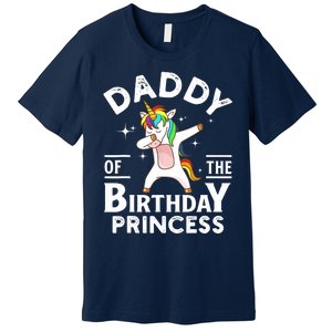 Daddy Of The Birthday Princess Unicorn Girl Premium T-Shirt