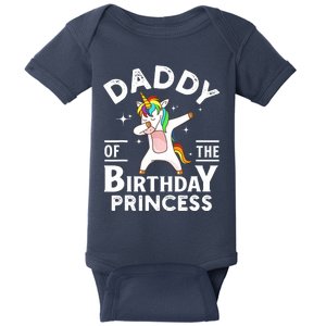 Daddy Of The Birthday Princess Unicorn Girl Baby Bodysuit