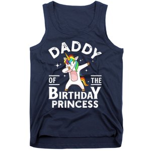 Daddy Of The Birthday Princess Unicorn Girl Tank Top