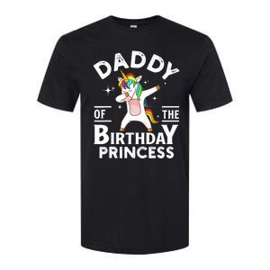 Daddy Of The Birthday Princess Unicorn Girl Softstyle CVC T-Shirt