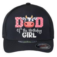 Dad of The Birthday Cow Family Cow Farm Matching Flexfit Unipanel Trucker Cap