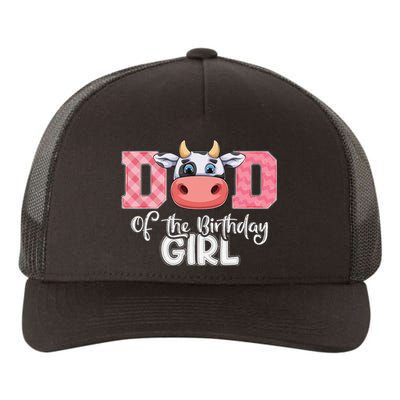 Dad of The Birthday Cow Family Cow Farm Matching Yupoong Adult 5-Panel Trucker Hat