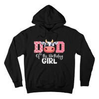 Dad of The Birthday Cow Family Cow Farm Matching Tall Hoodie