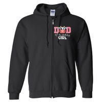 Dad of The Birthday Cow Family Cow Farm Matching Full Zip Hoodie